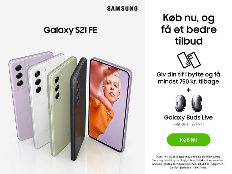 Samsung_DK_GalaxyS21FE_TradeIn_Launch_Elkjop_1600x600