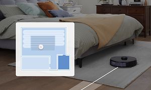 Illustration af appen med no-go-lines for Roborock S7