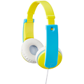 JVC-HA-KD7 On-ear høretelefoner til børn - gul/lyseblå