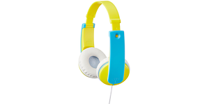 JVC-HA-KD7 On-ear høretelefoner til børn - gul/lyseblå