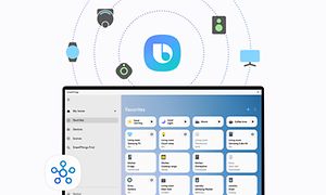 SmartThings dashboard på en Galaxy Book2 360