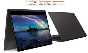 To Galaxy Book2 360 tablets fra Samsung