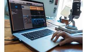 GarageBand på en MacBook Pro