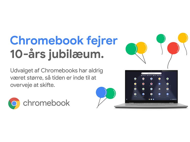Chromebook fejrer 10-års jubilæum