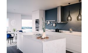 Silestone Lagoon bordplade med tilslutningsben