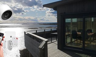 Sommerhus med smart lås og app-overvågning