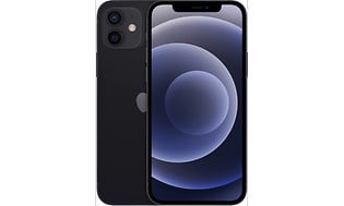 Black iPhone 12 smartphone product image