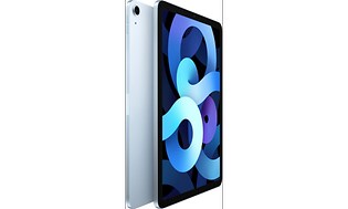 Sky Blue Apple iPad air (2020) produktbillede set fra siden