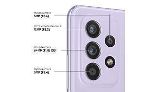 Samsung Galaxy A52 og kameraspecifikationer