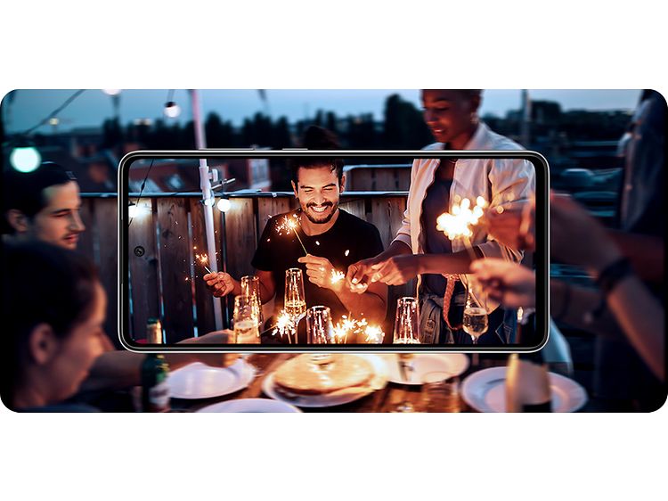 Galaxy A52 og illustration af billedkvalitet