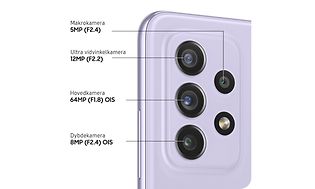 Samsung Galaxy A72 og kameraspecifikationer