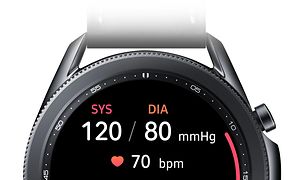Galaxy Watch 3 med måling af blodtryk på skærmen