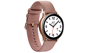 Galaxy Watch Active 2 i guld set forfra