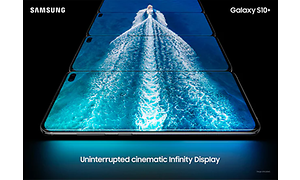 Samsung Galaxy S10+ har en skærm med biografoplevelse
