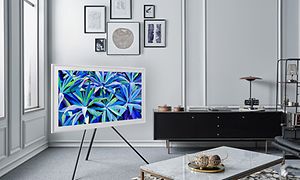 Samsung The Frame i en stue