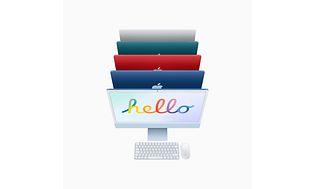 iMac 2021 familie produktbillede
