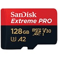 SanDisk MicroSDXC Extreme Pro 128 GB hukommelseskort - produktbillede