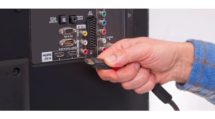 vælger du den HDMI-port dit TV |