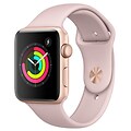 Apple Watch Series 3 produktbillede - 38 mm - Pink Sand - sportsrem