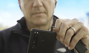 Sony Xperia Pro får jack-stik tilsluttet