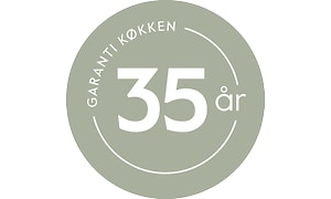 35 års lysegrøn garanti Epoq logo på dansk