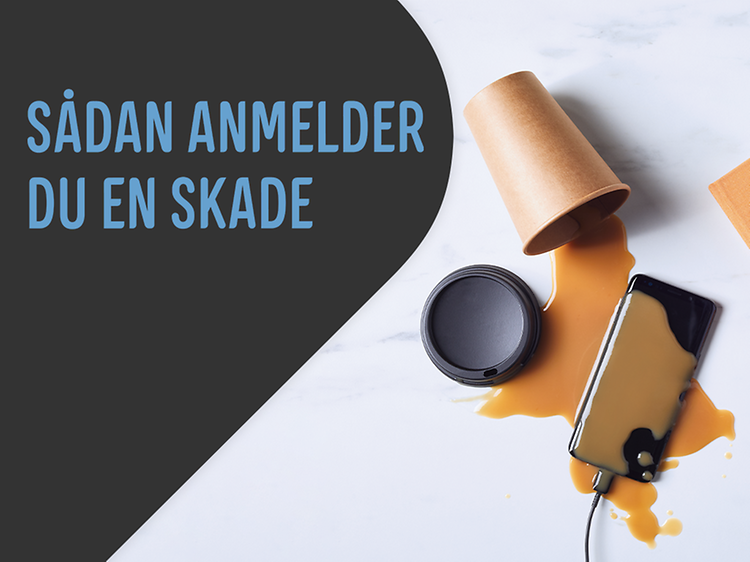 Mobilforsikring-banner: Sådan anmelder du en skade.