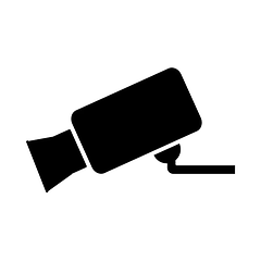 Sort og hvidt symbol Google Home-kompatibel sikkerhed