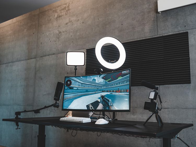 Streaming opsætning på et skrivebord