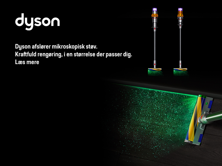 Dyson collage with Danish text