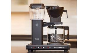 Moccamaster produktbillede med reklame for 10 års garanti