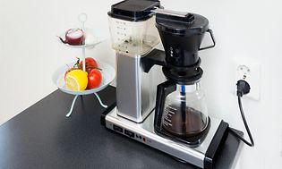 Moccamaster kaffemaskine i et køkken