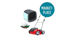 Sommerprodukter med et Marketplace-logo
