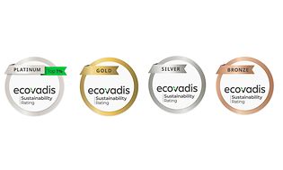 Ecovardis' fire miljøvurderinger: Bronce, sølv, guld og platin