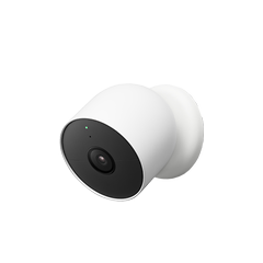 Kvadratisk billede af et Google Nest sikkerhedskamera