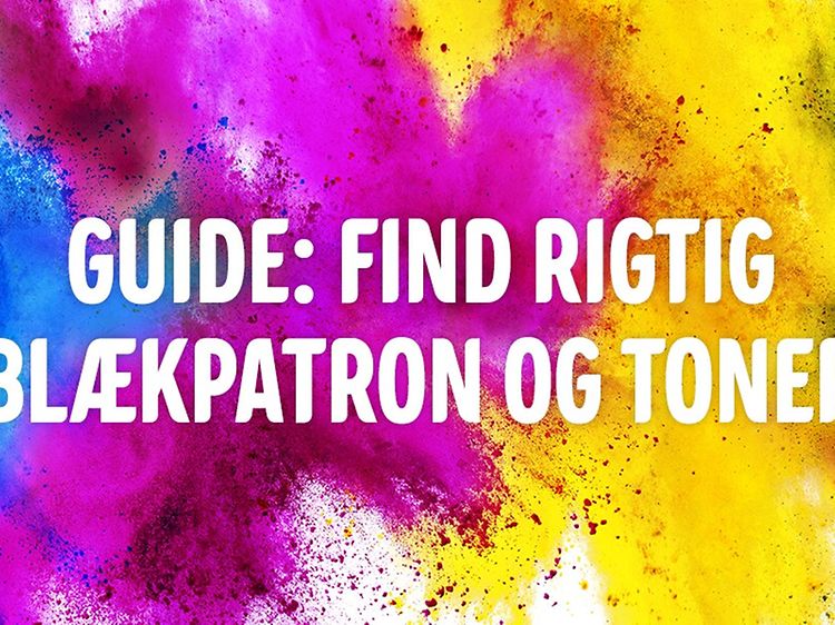 Guide: Find rigtig blækpatron og toner banner