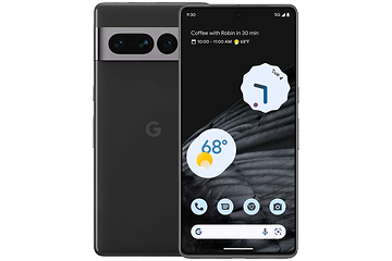 Produktbillede af en sort Google Pixel 7 Pro