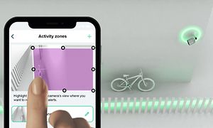 Prioriterede zoner illustreret og Arlo app