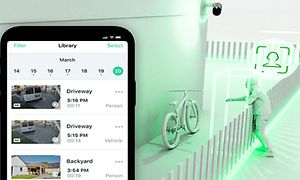 Cloud Storage illustreret og Arlo app
