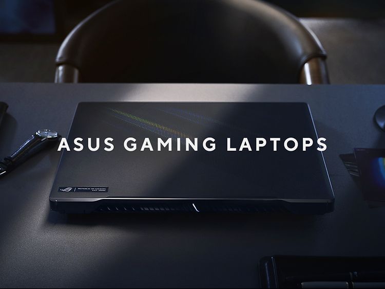 ASUS - Gaming laptops - ASUS hero banner with text 'Asus gaming laptops'