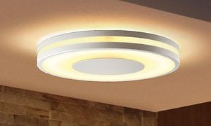 Smart belysning - hjemmet - billede af loftlampe monteret i loftet
