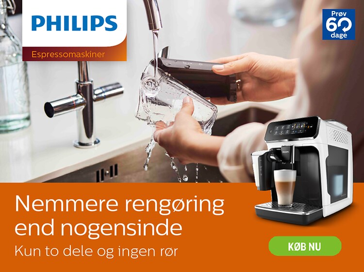 Philips espressomaskiner - nemmere rengøring end nogensinde