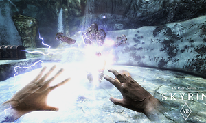 Gaming - VR gaming - Skyrim VR skærmbillede