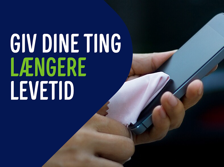 Banner med teksten: Giv dine ting længere liv