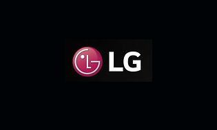 LG Logo på sort baggrund 