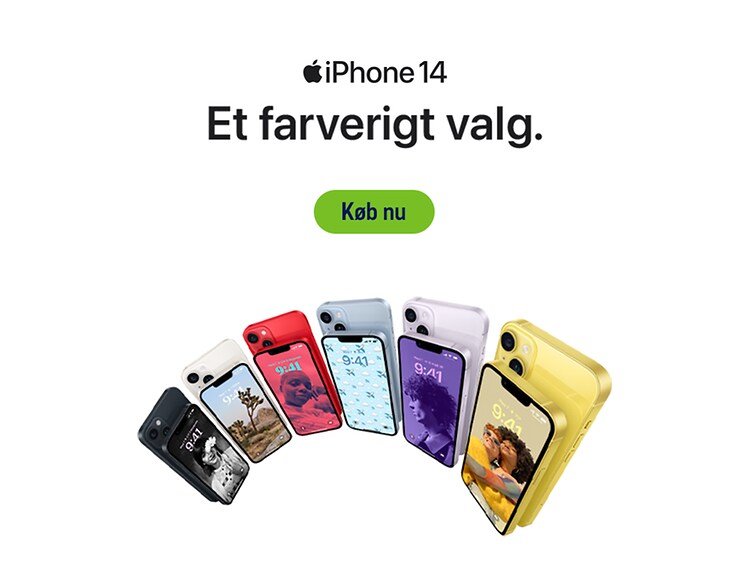 iPhone 14 i gul - køb nu!