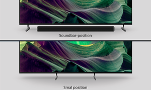 Stand position of a Sony tv