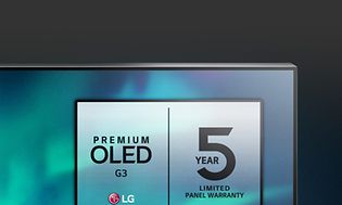 LG OLED TV with 5-year panel warranty