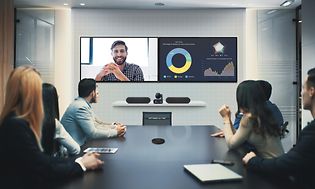 B2B - Tv and Digital signage - Meeting room with two screens