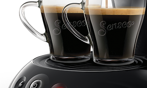 Senseo Original Plus kapselmaskine brygger to kopper kaffe samtidigt