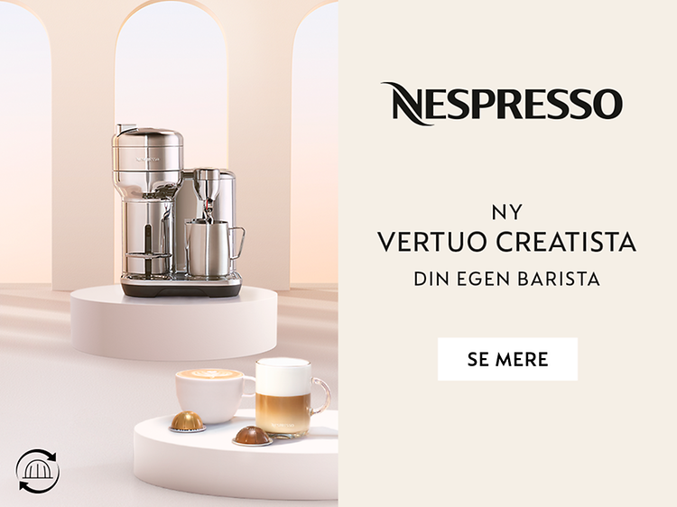 Nespresso-logo, Ny Vertuo Creatista, din egen barista, se mere